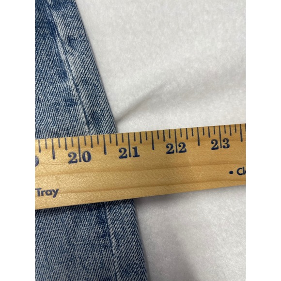 AGOLDE Womens Jeans Size 29 Blue Distressed Straight Leg Denim - Picture 6 of 8